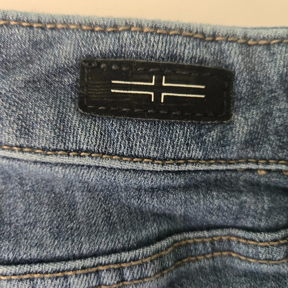 Liverpool Los Angeles Petite Flare Wide‎ Leg Jeans Dark Wash Indigo 14P/32 Denim